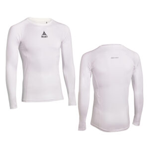 POLERA DE COMPRESION MANGA LARGA BLANCA