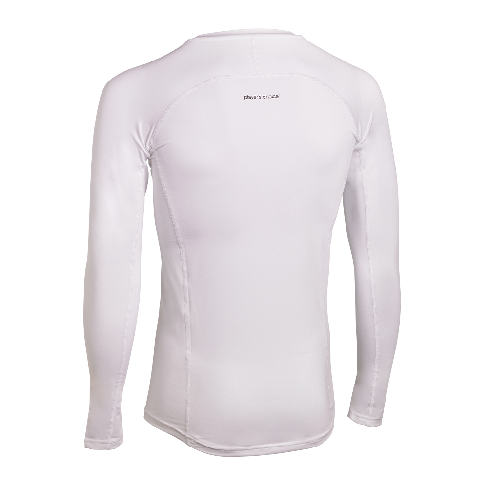 POLERA DE COMPRESION MANGA LARGA BLANCA - Imagen 2